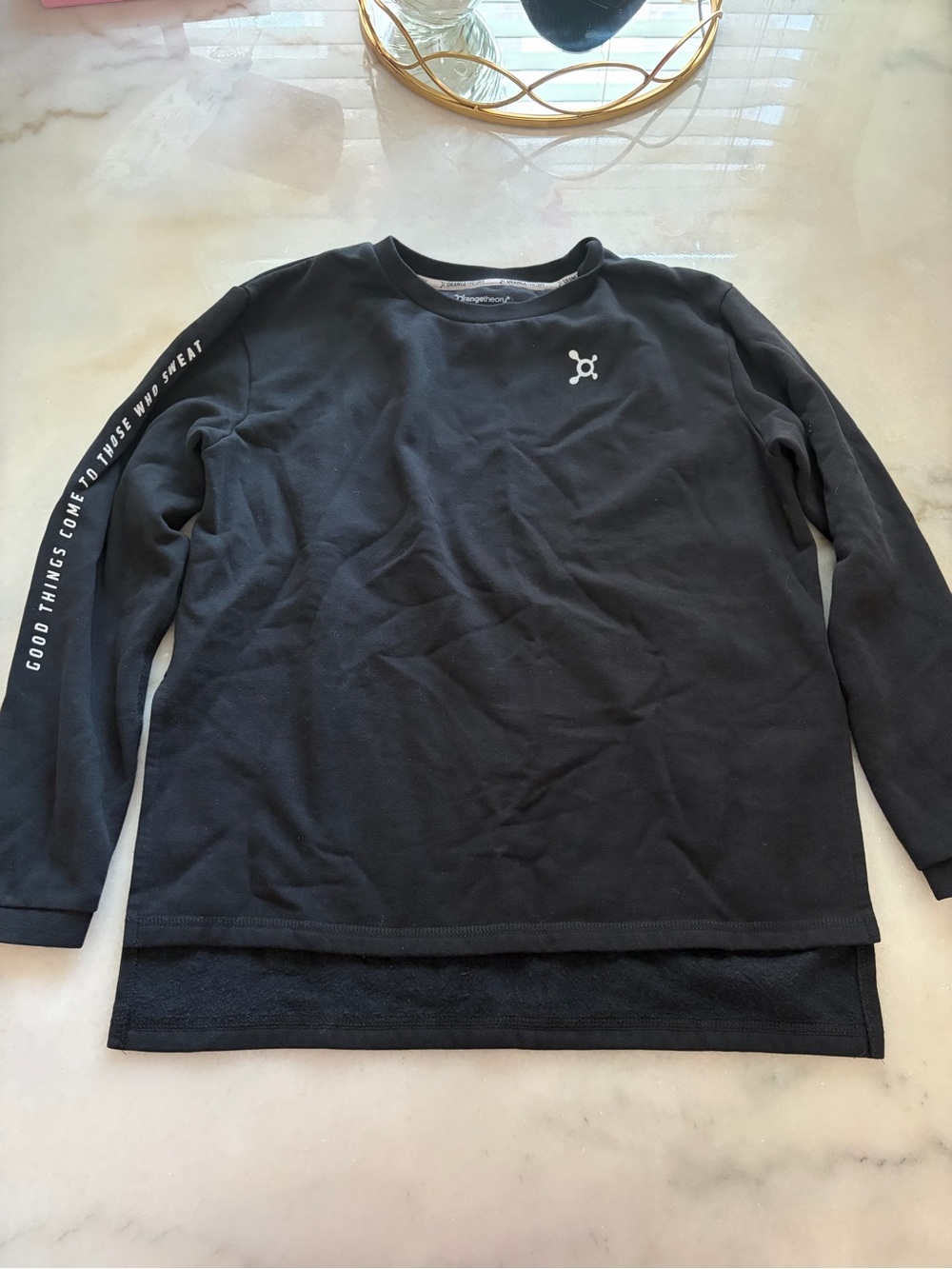 Orangetheory Black Crewneck Shirt with Logo